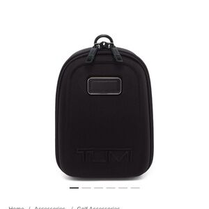 TUMI Black Compact Golf Travel Pouch